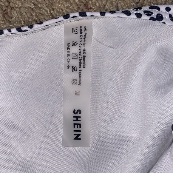 high waisted black & white swimsuit bottoms - Picture 3 of 3